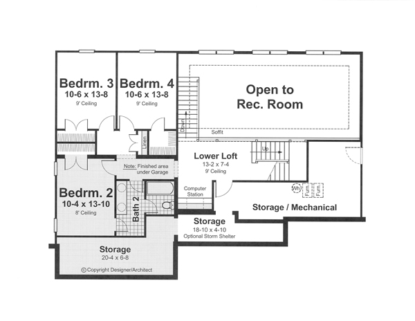Middle Level image of JANSEN House Plan